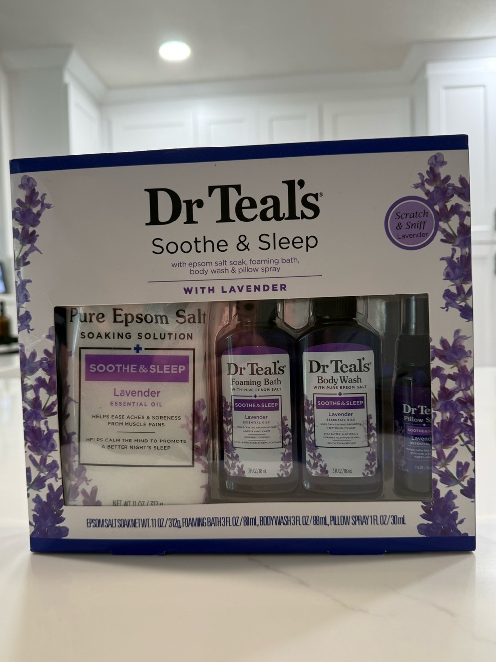 Dr Teal's Soothe & Sleep Lavender Bath Soak & Wash Gift Set